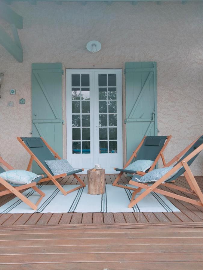 Chambre Familiale Anna "Mon Lit Au Pre" , Jusqu'A 4 Adultes Et 2 Enfants Avec Piscine Familles, Couples Ou Femmes Seulement Pontours Ngoại thất bức ảnh