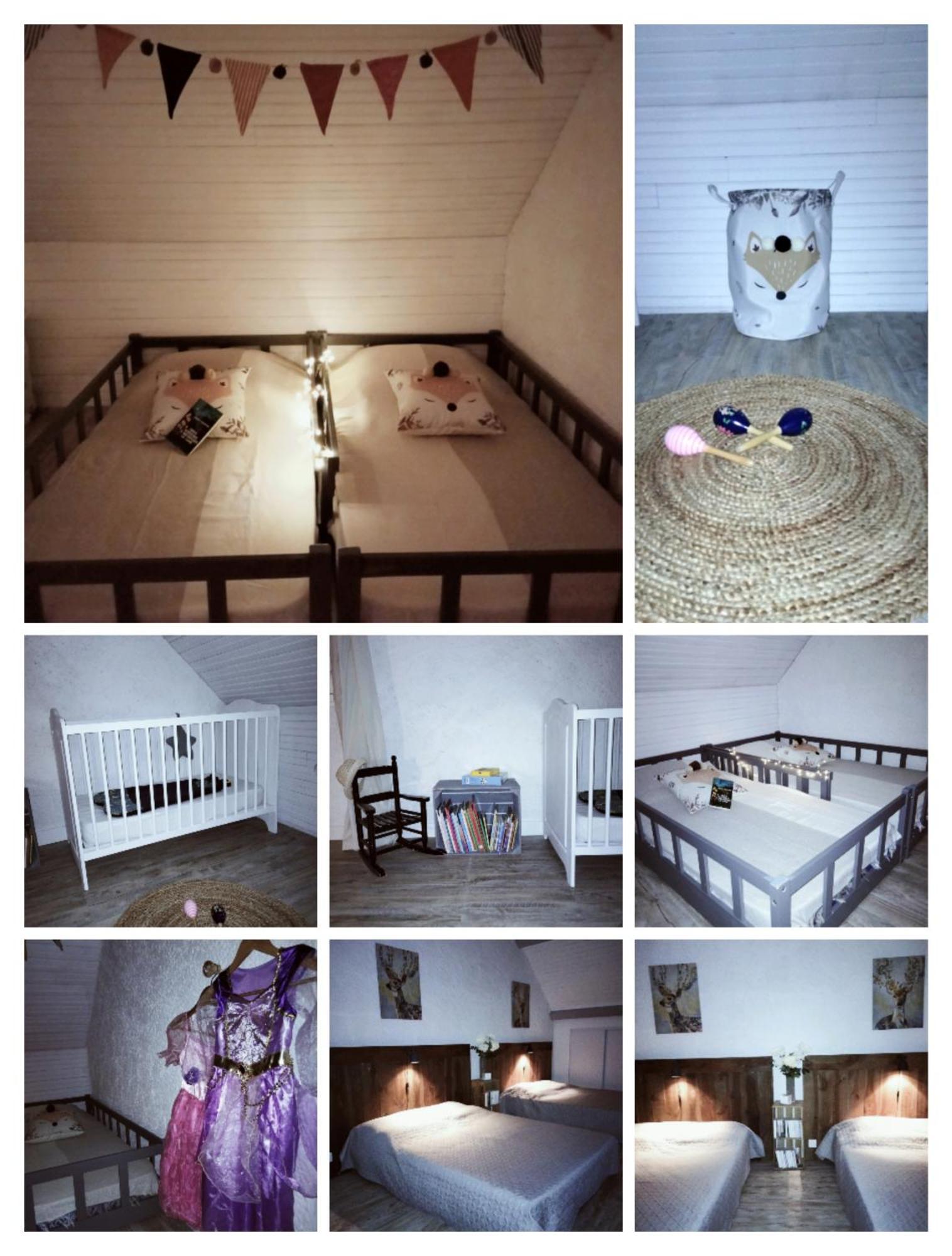 Chambre Familiale Anna "Mon Lit Au Pre" , Jusqu'A 4 Adultes Et 2 Enfants Avec Piscine Familles, Couples Ou Femmes Seulement Pontours Ngoại thất bức ảnh
